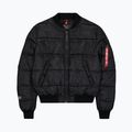 Pánska zateplená bunda Alpha Industries MA-1 Logo Puffer Bomber black 7