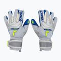 Brankárske rukavice Reusch Attrakt Gold X sivomodré 5270945-6006