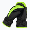 Detské lyžiarske rukavice Reusch Ben Mitten black/neon green