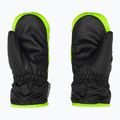 Detské lyžiarske rukavice Reusch Ben Mitten black/neon green 2