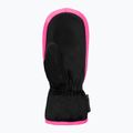 Detské lyžiarske rukavice Reusch Ben Mitten black/ knockout pink 3