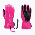 Detské lyžiarske rukavice Reusch Ben fuchsia purple/knockout pink