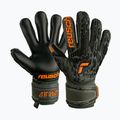 Reusch Attrakt Freegel Silver Finger Support Juniorské brankárske rukavice čierno-zelené 5372030-5555 4