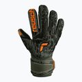 Reusch Attrakt Freegel Silver Finger Support Juniorské brankárske rukavice čierno-zelené 5372030-5555 5