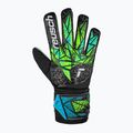 Detské brankárske rukavice Reusch Attrakt Starter Solid Junior black/fluo lime/aqua 2