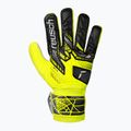 Reusch Attrakt Starter Solid bezpečnostné žlto-strieborné brankárske rukavice 2