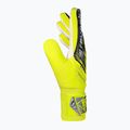 Reusch Attrakt Starter Solid bezpečnostné žlto-strieborné brankárske rukavice 4