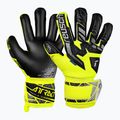 Detské brankárske rukavice Reusch Attrakt Freegel Silver Junior bezpečnostné žlto/strieborno-čierne