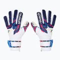 Detské brankárske rukavice Reusch Attrakt RE:GRIP NC Junior modrá/ružová/biela 2