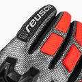 Pánske lyžiarske rukavice Reusch Worldcup Warrior GS black/silver/fluo red 5
