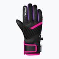 Detské lyžiarske rukavice Reusch Dan R-Tex XT Junior black/pink glo 3