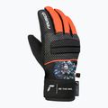 Detské lyžiarske rukavice Reusch Warrior R-Tex XT Junior black/silver/fluorescent red 3