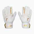 Detské brankárske rukavice Reusch Attrakt AB1 Solid Junior white/gold 2