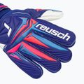 Detské brankárske rukavice Reusch Attrakt Grip Junior sharp blue/white/shocking orange 4