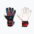 Brankárske rukavice Reusch Attrakt Advance black/aqua blue/shocking orange