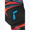 Brankárske rukavice Reusch Attrakt Advance black/aqua blue/shocking orange 6