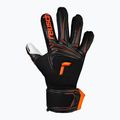 Detské brankárske rukavice Reusch Attrakt Advance Finger Support Junior black/shocking orange 2