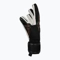 Detské brankárske rukavice Reusch Attrakt Advance Finger Support Junior black/shocking orange 4
