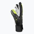 Detské brankárske rukavice Reusch Attrakt Starter Solid Finger Support Junior black/safety yellow 4