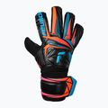 Brankárske rukavice Reusch Attrakt Solid black/aqua blue/shocking orange 2