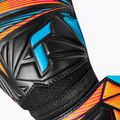 Brankárske rukavice Reusch Attrakt Solid black/aqua blue/shocking orange 5