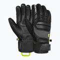 Lyžiarske rukavice Reusch Profi SL black/dark granite/safety yellow