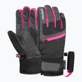 Detské lyžiarske rukavice Reusch Leo R-Tex XT black/black melange/pink glo