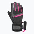 Detské lyžiarske rukavice Reusch Leo R-Tex XT black/black melange/pink glo 2