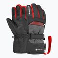 Detské lyžiarske rukavice Reusch Rocket GORE-TEX black/black melange/fire red