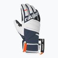 Lyžiarske rukavice Reusch Speed Project white/dress blue 2
