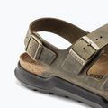 Pánske sandále BIRKENSTOCK Milano Crosstown Oiled Leather Regular faded khaki 13