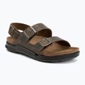 Pánske sandále BIRKENSTOCK Milano Crosstown Oiled Leather Regular faded khaki