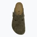 Šľapky BIRKENSTOCK Boston Suede Leather thyme 5