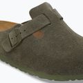 Šľapky BIRKENSTOCK Boston Suede Leather thyme 6