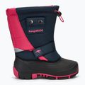 Juniorské snehule KangaROOS Kanga-Bean II dk navy / daisy pink 2