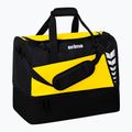 Tréningová taška ERIMA Six Wings Sports Bag With Bottom Compartment 60 l yellow/black