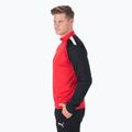 PUMA Teamliga 1/4 Zip Top futbalová mikina červená/čierna 657236 01 3