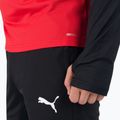 PUMA Teamliga 1/4 Zip Top futbalová mikina červená/čierna 657236 01 5