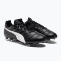 PUMA King Platinum 21 FG/AG pánske kopačky čierno-biele 106478 01 4