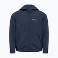 Detská softshellová bunda Jack Wolfskin Fourwinds night blue 5
