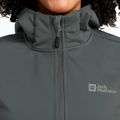 Dámska softshellová bunda Jack Wolfskin Windhain Hoody slate green 4