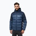 Pánska páperová bunda Jack Wolfskin Nebelhorn Down Hoody nature blue