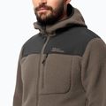 Pánska fleecová mikina Jack Wolfskin Kammweg Pile Fz cold coffee 4