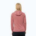 Dámska fleecová mikina Jack Wolfskin dámska fleecová bunda Kolbenberg Hooded Fz mineral red 2