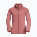 Dámska fleecová mikina Jack Wolfskin dámska fleecová bunda Kolbenberg Hooded Fz mineral red 7
