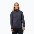 Dámska fleecová mikina Jack Wolfskin Kolbenberg Hooded Fz graphite