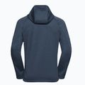 Pánska trekingová mikina Jack Wolfskin Peak District Hooded Full Zip midnight sky 8