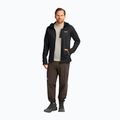 Pánska trekingová mikina Jack Wolfskin Peak District Hooded Full Zip black 2