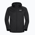 Pánska trekingová mikina Jack Wolfskin Peak District Hooded Full Zip black 7