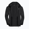 Pánska trekingová mikina Jack Wolfskin Peak District Hooded Full Zip black 9